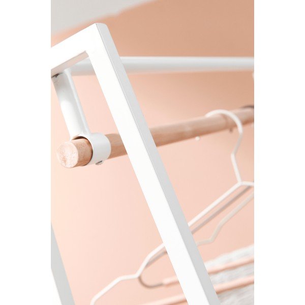 Stand appendiabiti bianco/di colore naturale in acciaio 63x180x34 cm Haldor – Yes Everyday-image-3