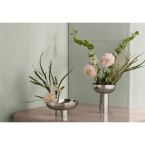 Vaso argentato in acciaio inox (altezza totale 21 cm) Miyabi – Blomus-image-1