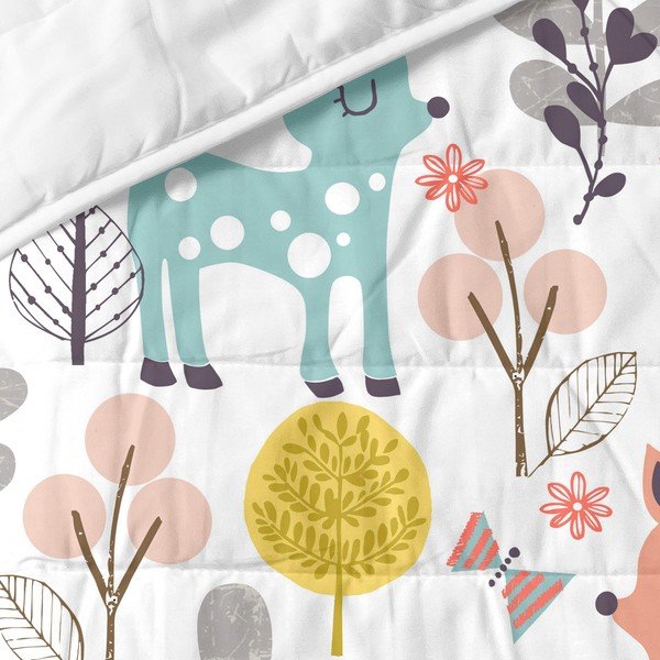 Copriletto in cotone per bambini 260x180 cm Woodland - Moshi Moshi-image-1