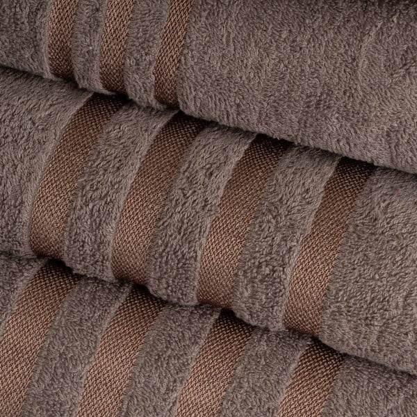 Asciugamano tipo terry marrone in cotone 30x50 cm Simple – Casa Selección-image-1