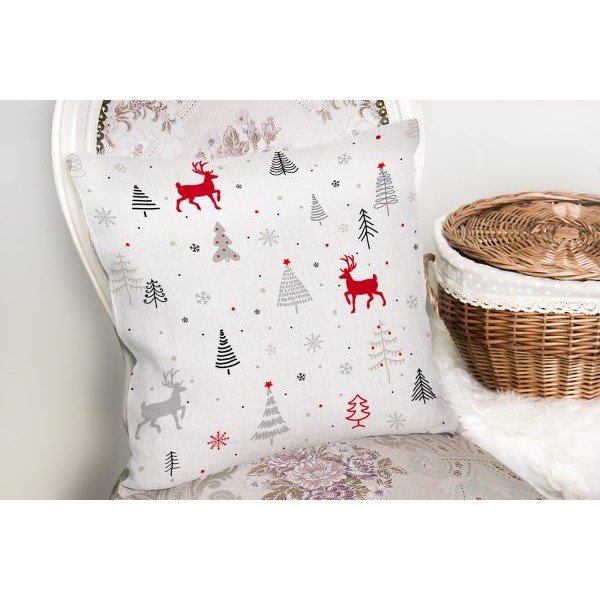 Federa decorativa a tema natalizio 43x43 cm Merry Christmas – Mila Home-image-1