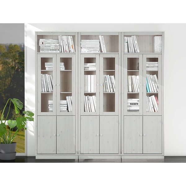 Vetrina in legno di pino bianco 518x223 cm Anita - Støraa-image-1