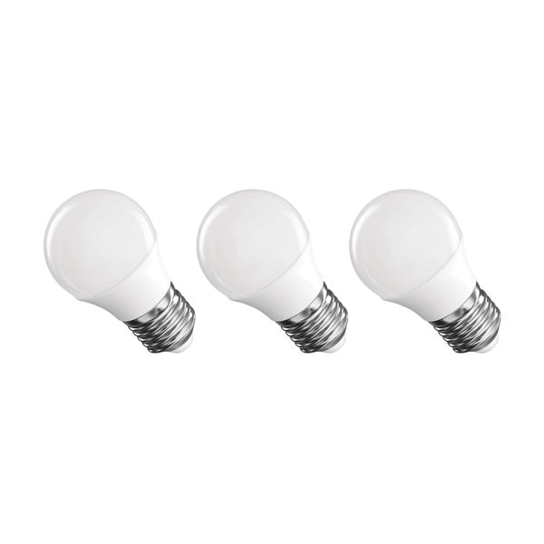Lampadine LED bianco caldo in set di 3 pezzi E27, 4 W - EMOS-image-2