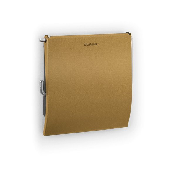 Porta carta igienica da parete dorato in acciaio ReNew – Brabantia