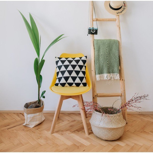 Set di 2 sedie gialle con gambe in faggio Retro - Bonami Essentials-image-1