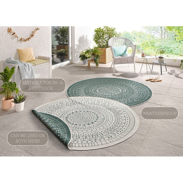 Tappeto verde per esterni , ø 200 cm Porto - NORTHRUGS-image-4