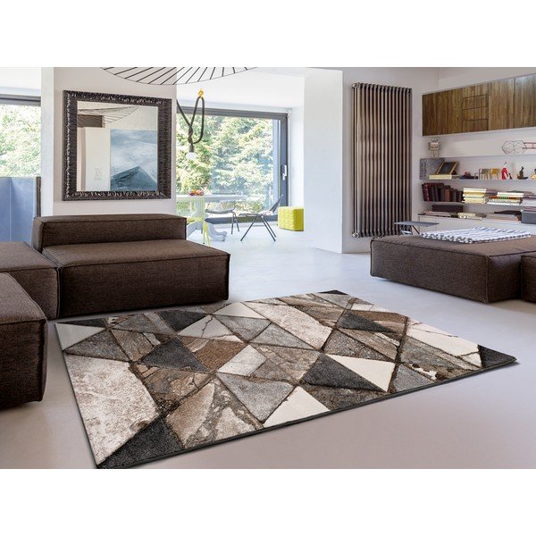 Tappeto marrone , 60 x 120 cm Istanbul Triangle - Universal-image-1