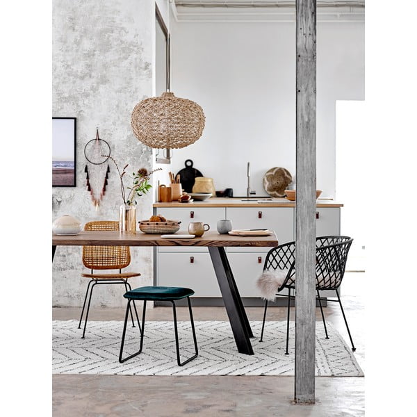 Tappeto grigio chiaro Cotone, 200 x 300 cm - Bloomingville-image-2