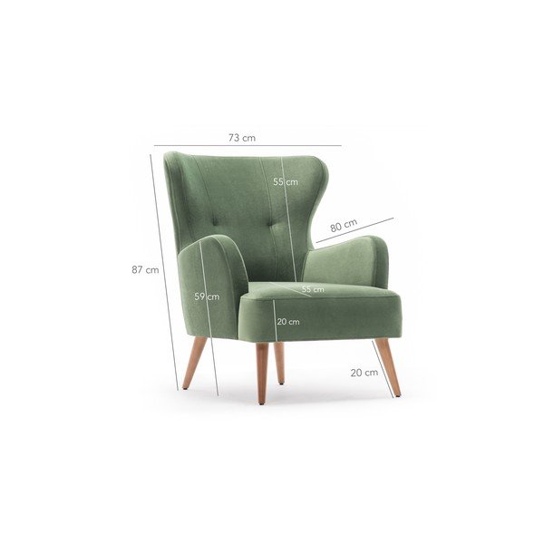 Poltrona verde Jane Karina - Balcab Home-image-3