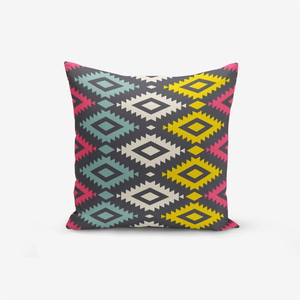 Federa in misto cotone Geometrico colorato, 45 x 45 cm - Minimalist Cushion Covers