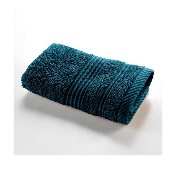 Asciugamano tipo terry blu scuro in cotone 30x50 cm Tendresse – douceur d'intérieur