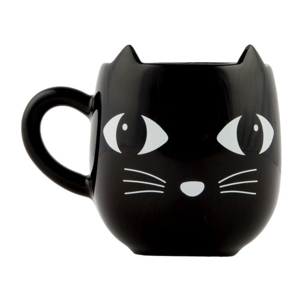 Tazza in gres Black Cat, 300 ml - Sass & Belle