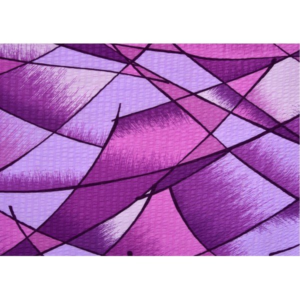 Lenzuola in crêpe viola per letto matrimoniale 200x200 cm Rainbow - Unknown-image-1