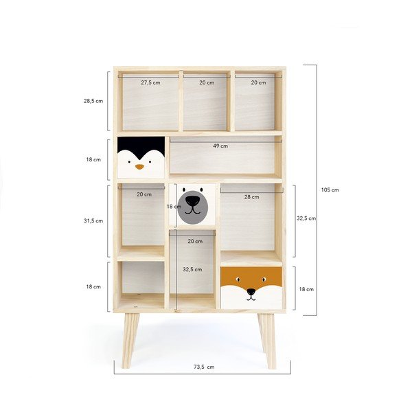 Biblioteca bianca Animals - Little Nice Things-image-2