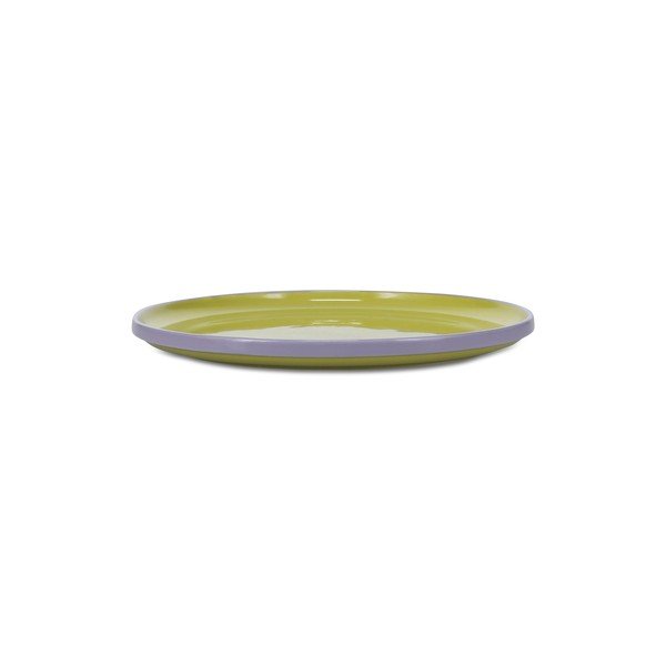 Piatto verde/viola in gres ø 26 cm Duo – ONA-image-3