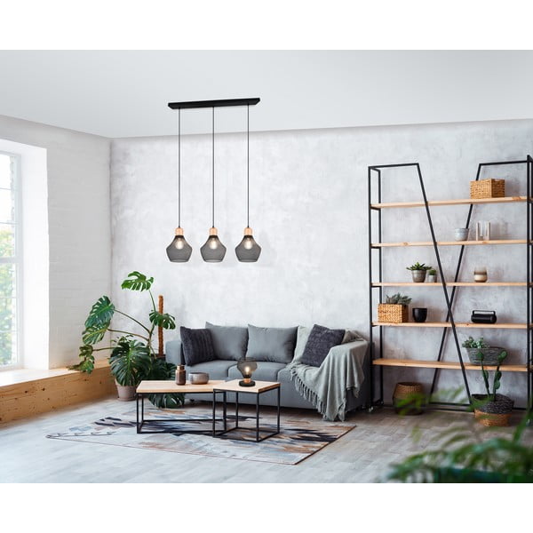 Lampada da tavolo nera con paralume in metallo (altezza totale 25 cm) Valeria – Reality-image-1