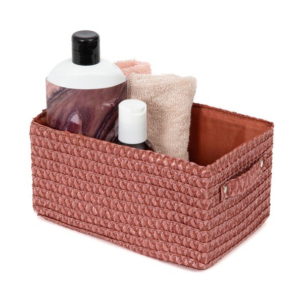 Cestino rosso Lilou Basket Terracotta - Compactor-image-1