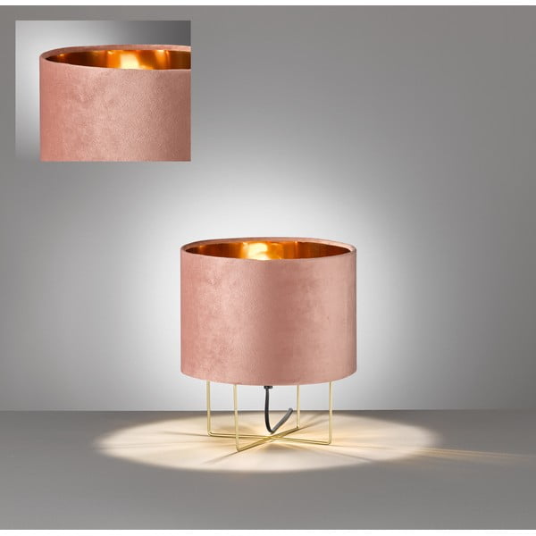 Lampada da tavolo rosa, altezza 32 cm Aura - Fischer & Honsel-image-2