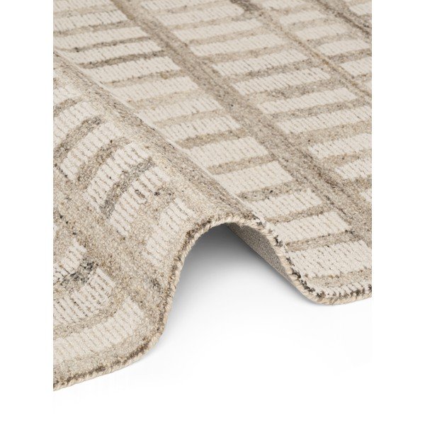 Tappeto color crema in lana tessuto a mano 160x230 cm Boho 1.0 Linara – Vikosa-image-4
