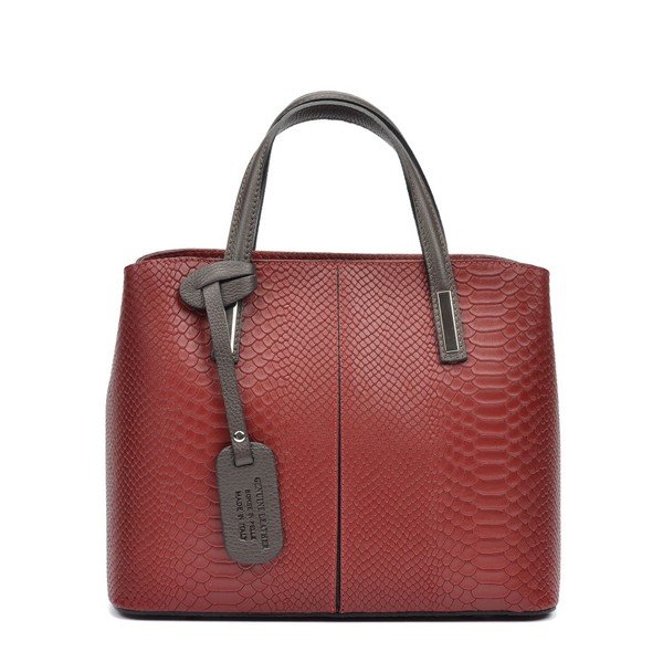 Borsa in pelle rossa Cecilio - Roberta M