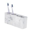 Organizzatore per spazzolini da denti bianco e grigio Desio - Wenko