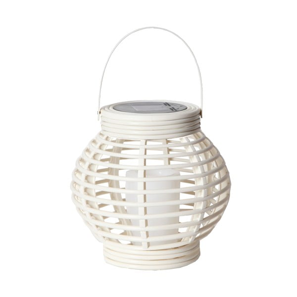Lanterna LED solare bianca adatta all'esterno, altezza 16 cm Rotang - Star Trading