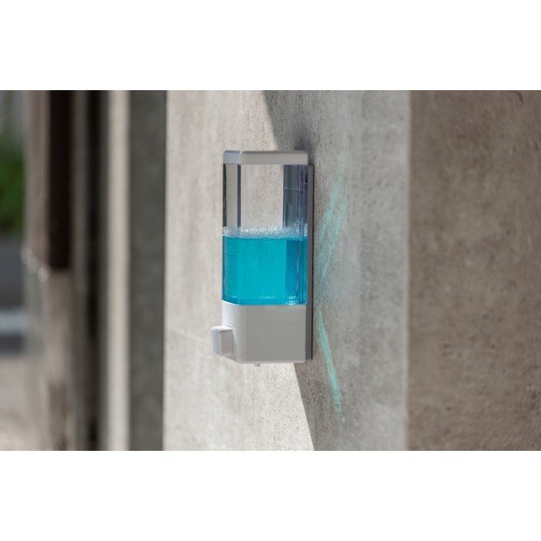 Dispenser di sapone in plastica bianco da parete 320 ml Istres - Wenko-image-2