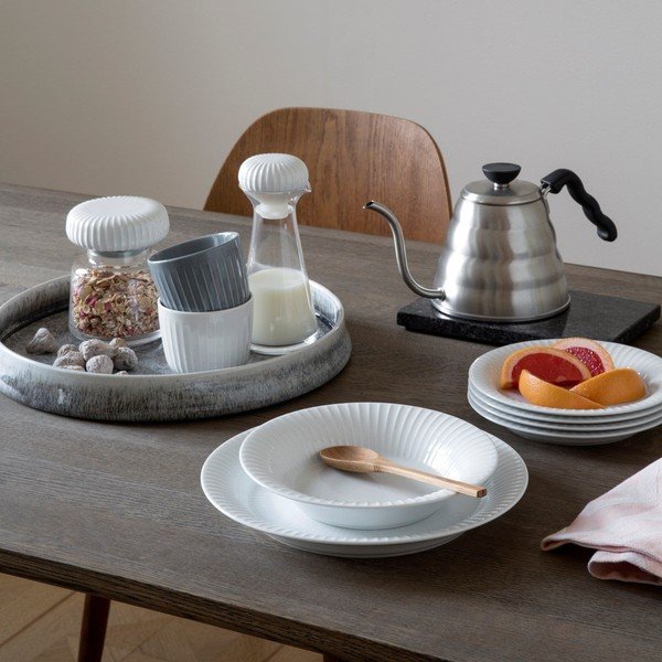 Piatto fondo Hammershoi in porcellana bianca, ⌀ 21 cm Hammershøi - Kähler Design-image-1