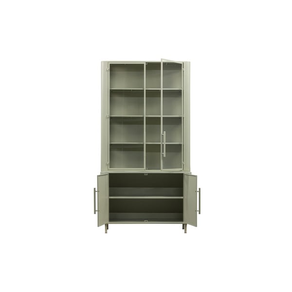 Vetrina in metallo grigio chiaro 110x210 cm Unlock - BePureHome-image-3