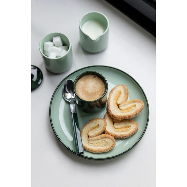 Tazzina per espresso verde scuro in gres 130 ml Duo – ONA-image-4