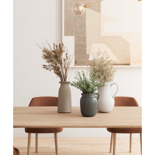 Vaso in ceramica beige fatto a mano (altezza 30 cm) Bia - Artevasi-image-1