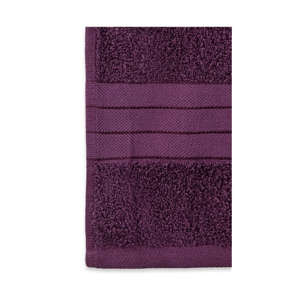 Set di 2 asciugamani in spugna di cotone bordeaux 70x140 cm - Good Morning-image-1