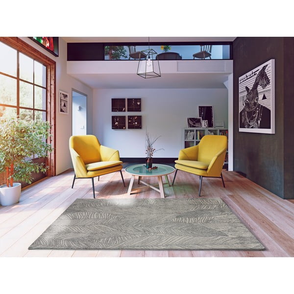 Tappeto grigio 230x160 cm Hojas Gris Sunset - Universal-image-1