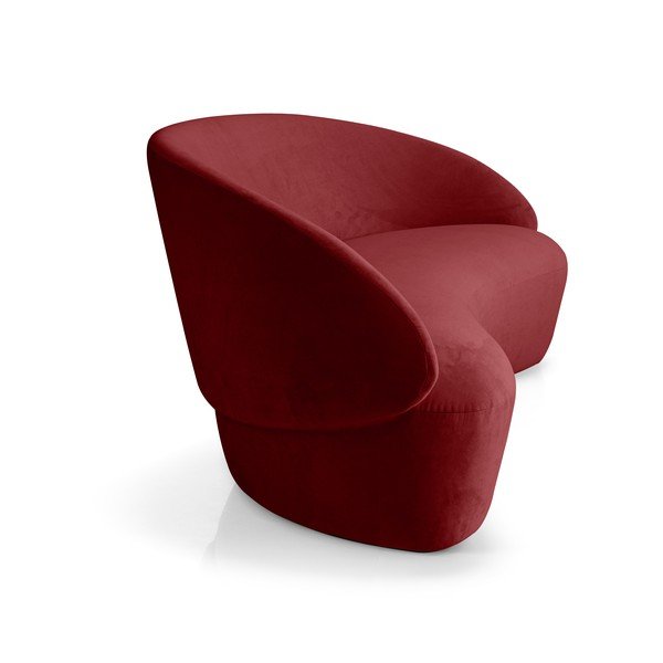 Divano in velluto rosso, 162 cm Naïve - EMKO-image-2