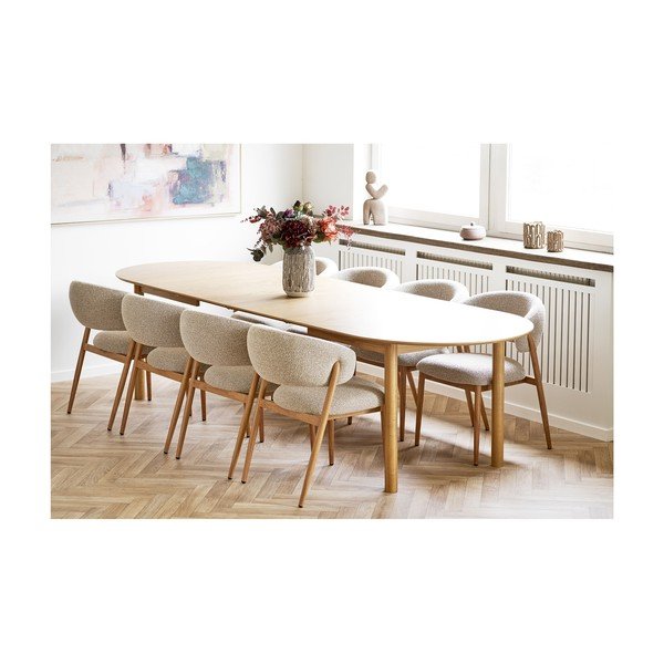 Tavolo da pranzo con effetto rovere allungabile con estensione Bundaberg – House Nordic-image-2
