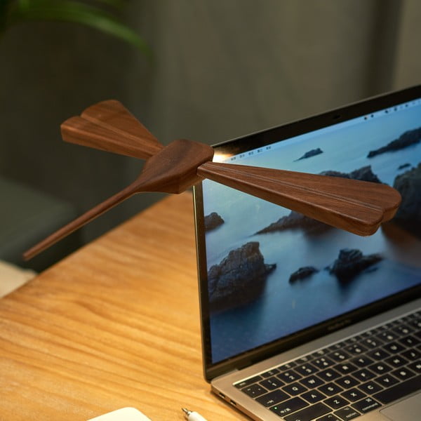 Decorazione luminosa marrone con ricarica USB Dragonflight – Gingko-image-4