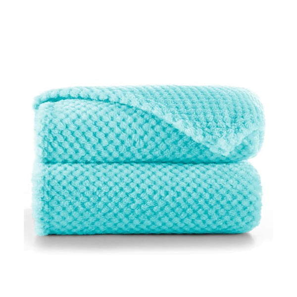 Copriletto Henry in microfibra turchese, 150 x 70 cm - DecoKing-image-2