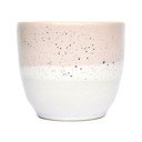 Tazza in gres rosa e bianco, 200 ml Dust - ÅOOMI