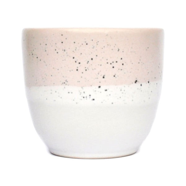Tazza in gres rosa e bianco, 200 ml Dust - ÅOOMI