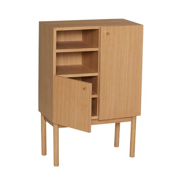 Armadietto di colore naturale con effetto rovere 60x90x34 cm Nobby – Hübsch-image-4