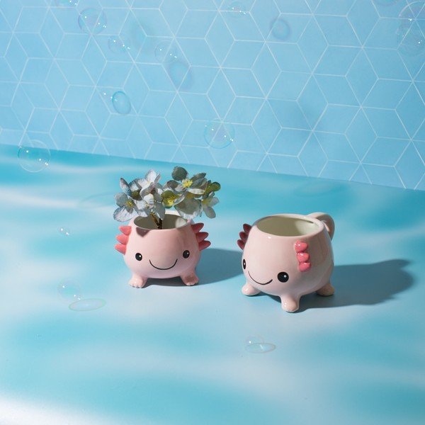 Tazza rosa chiaro 400 ml Axolotl – Sass & Belle-image-2