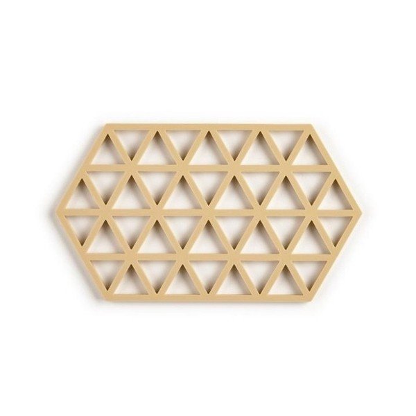 Tappetino in silicone giallo senape Triangoli Grande - Zone