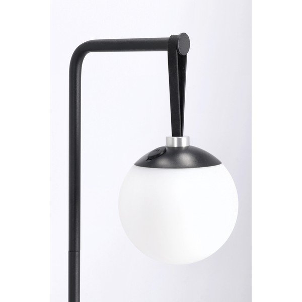 Lampada da terra LED nera con paralume in plastica con intensità regolabile (altezza totale 140 cm) Balmony – Bizzotto-image-3