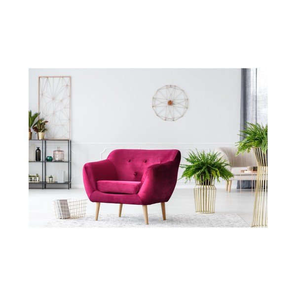 Poltrona rosa Amelie - Mazzini Sofas-image-4