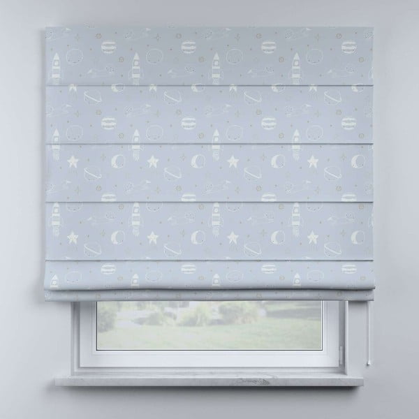 Tenda a rullo blu-grigio per bambini 170x130 cm Magic - Yellow Tipi-image-4