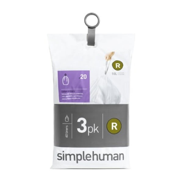 Sacchi per rifiuti 60 pz 10 l R - simplehuman