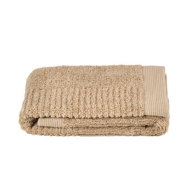 Asciugamano tipo terry beige in cotone 50x70 cm Classic – Zone