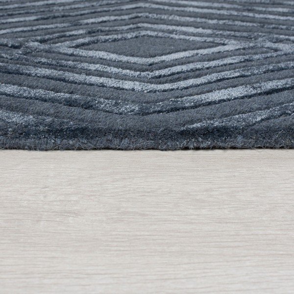Tappeto di lana blu , 160 x 230 cm Diamonds - Flair Rugs-image-3