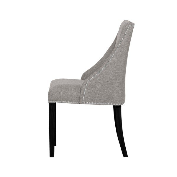 Sedia grigio-marrone con gambe in faggio nero Patchouli - Ted Lapidus Maison-image-2
