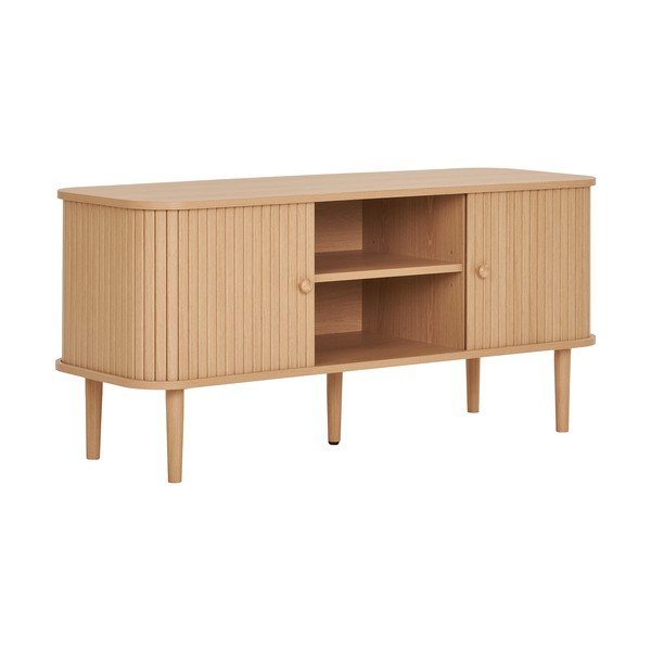 Mobile TV di colore naturale con effetto pino 113x51,5x40 cm Nikko – House Nordic-image-2